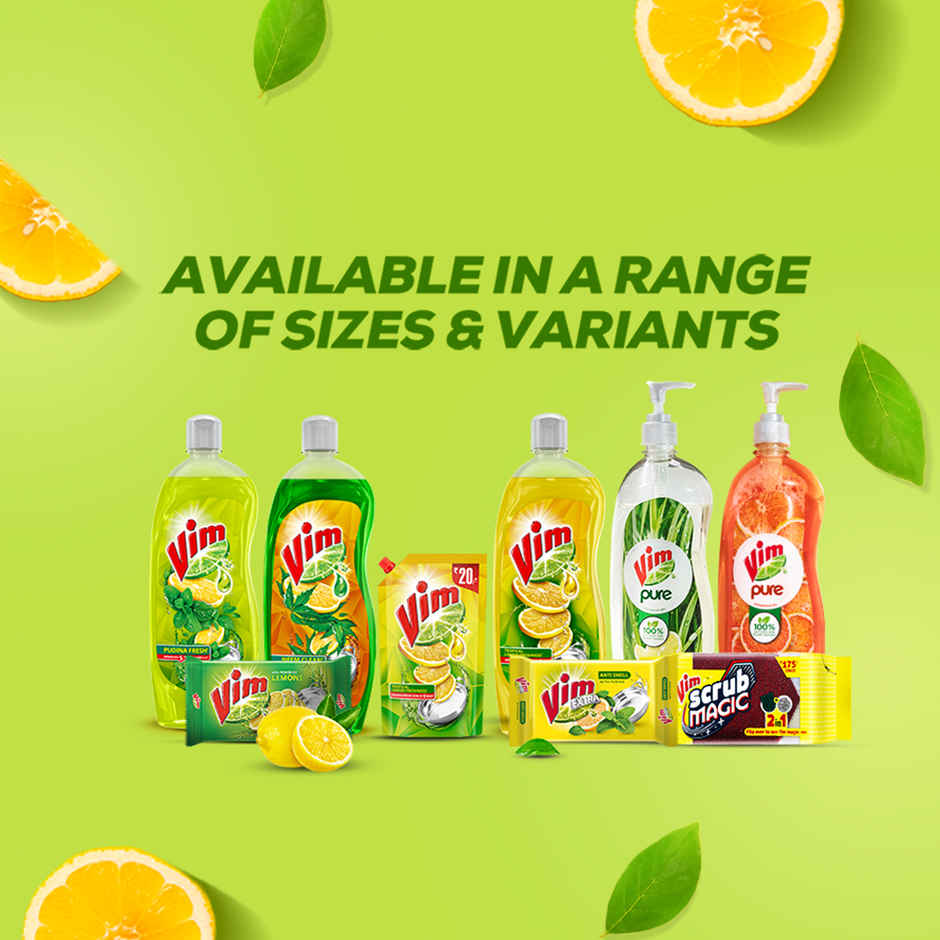 Vim Lemon Dishwash Liquid Gel Refill Pouch