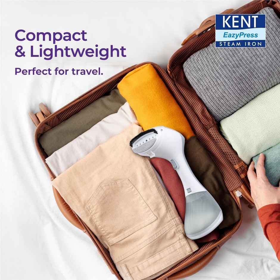 Kent Swift Handheld Garment Steamer 1300 Watts | 260 ml Detachable Tank