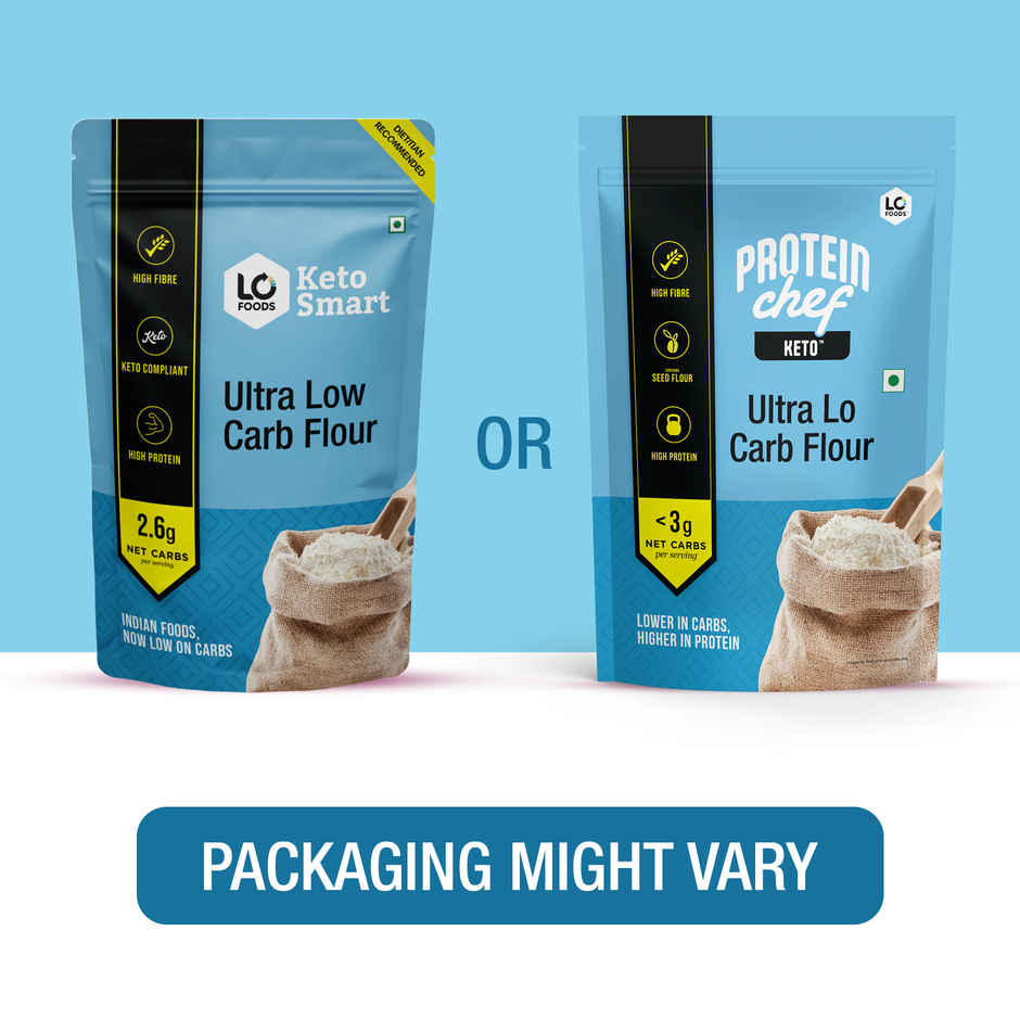 Lo Foods Ultra Low Carb Keto Atta | Low GI | 30 g Protein Flour with Almond