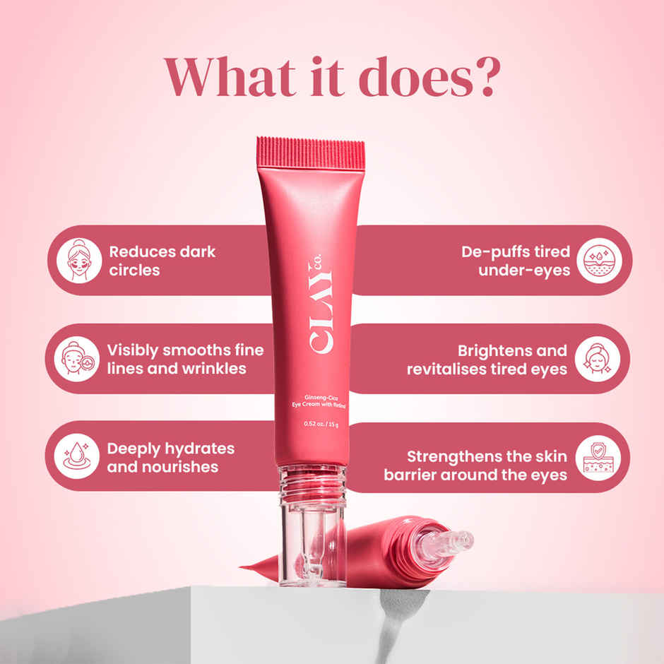 Clayco Ginseng Cica Eye Cream With Retinal