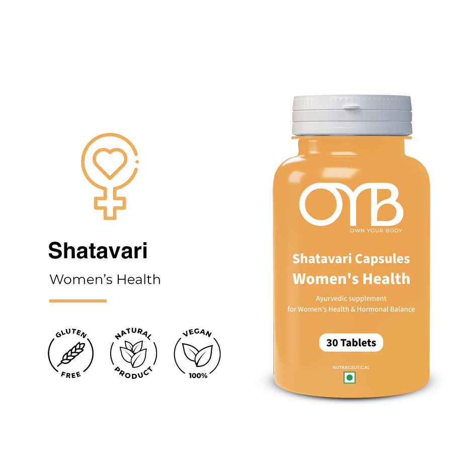OYB Shatavari Tablets for Women's Health & Hormonal Balance | 30 Tablets | OYB Shatavari