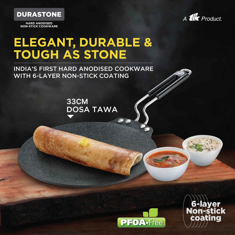 Prestige Durastone Dosa Tawa | 330 mm | Gas & Induction Compatible