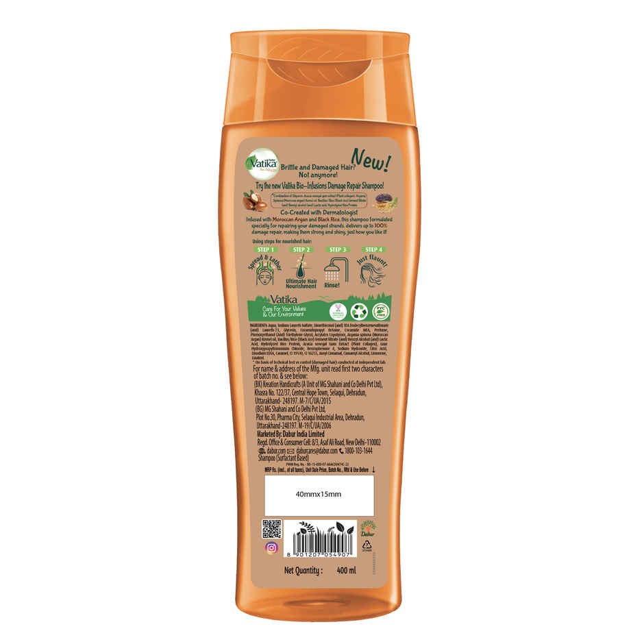 Dabur Vatika Bio Infusions Damage Repair Shampoo