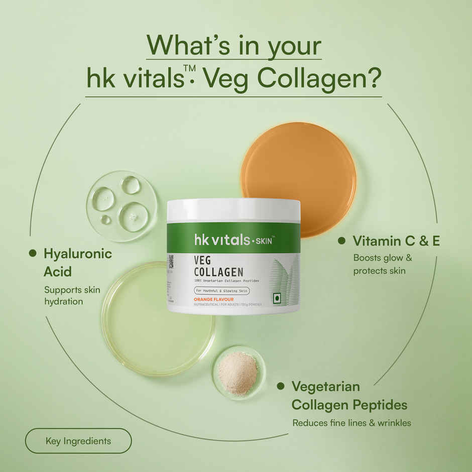 hk vitals Veg Collagen Supplement Orange 120g