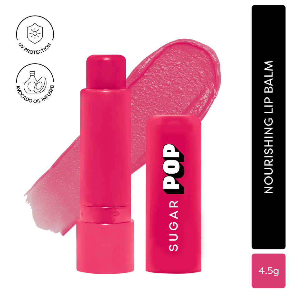Sugar Pop Matte Lipcolour - 04 Raspberry(1.6ml) & Sugar Pop Nourishing Lip Balm 06 Strawberry(4.5gms) Combo
