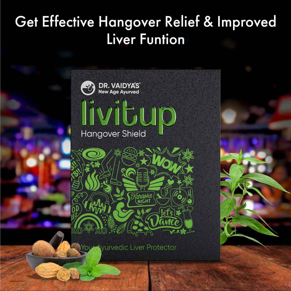 Dr. Vaidya's Livit up Capsules for Hangover Relief
