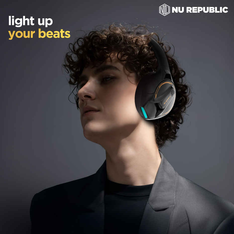 Nu Republic Starboy 6 With 30 Hrs Playtime Bluetooth Headphones | Black