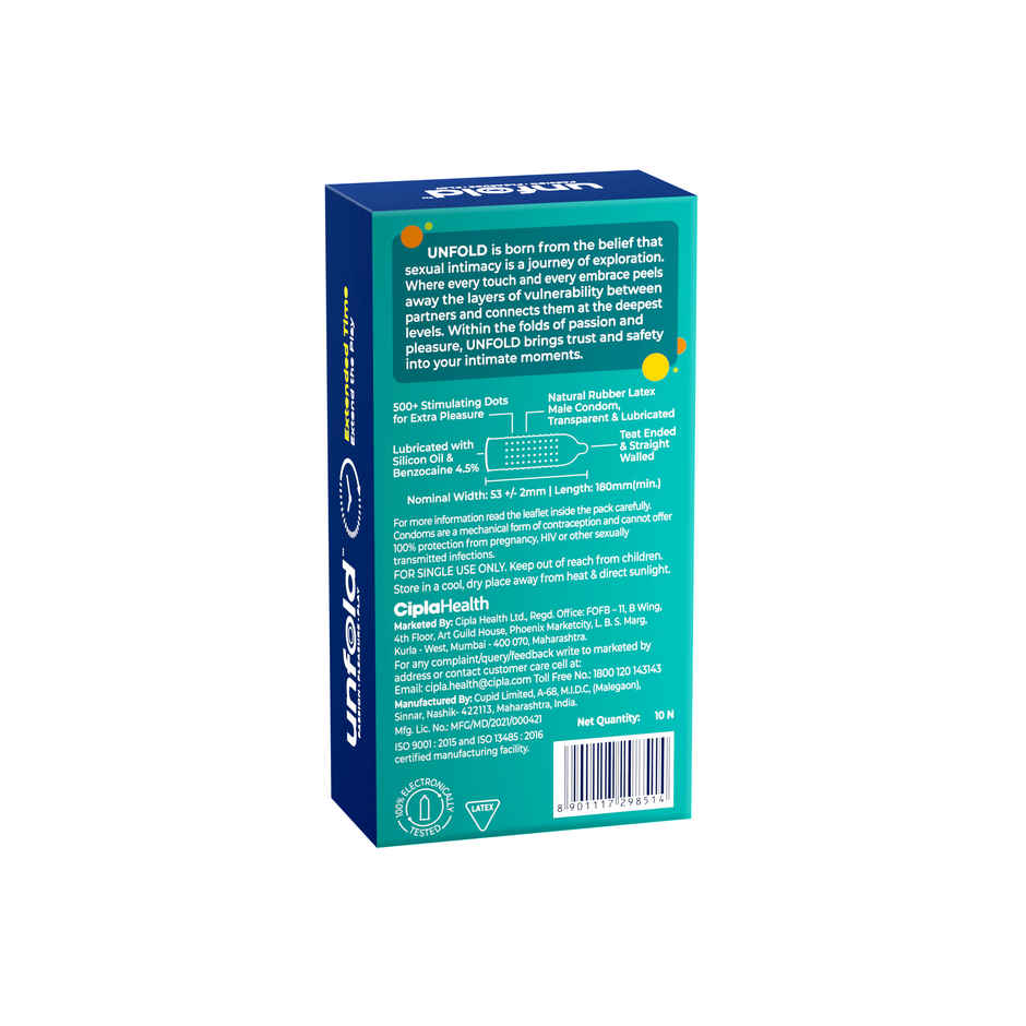 Unfold Cipla Health Unfold Extended Time Condoms
