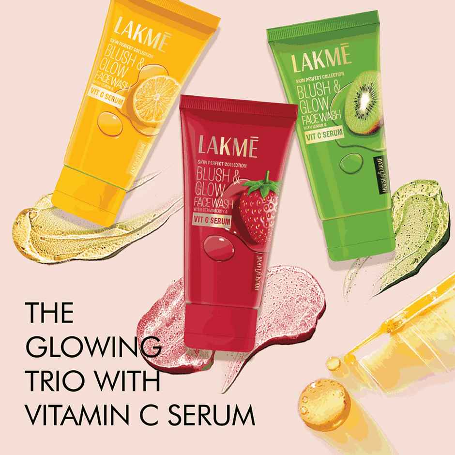 Lakme Blush & Glow Kiwi Freshness Gel Face Wash With Kiwi Extracts