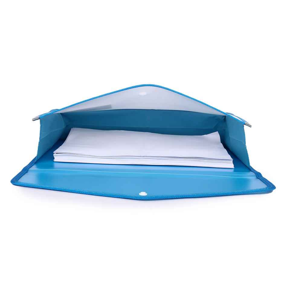 Saya Eco Flexi Document Bag - Transparent Cheque-Size Organizer| Assorted