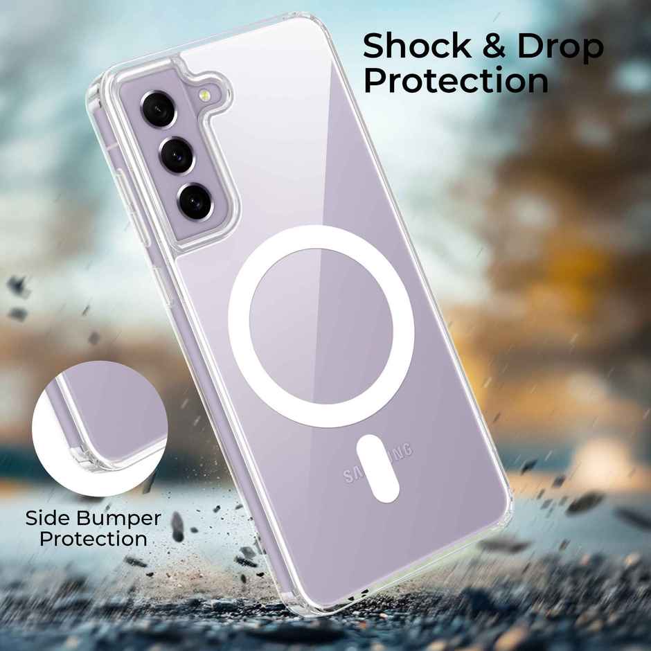 Artistque Case for Samsung Galaxy S21 Fe Back Cover - Transparent Clear Magsafe