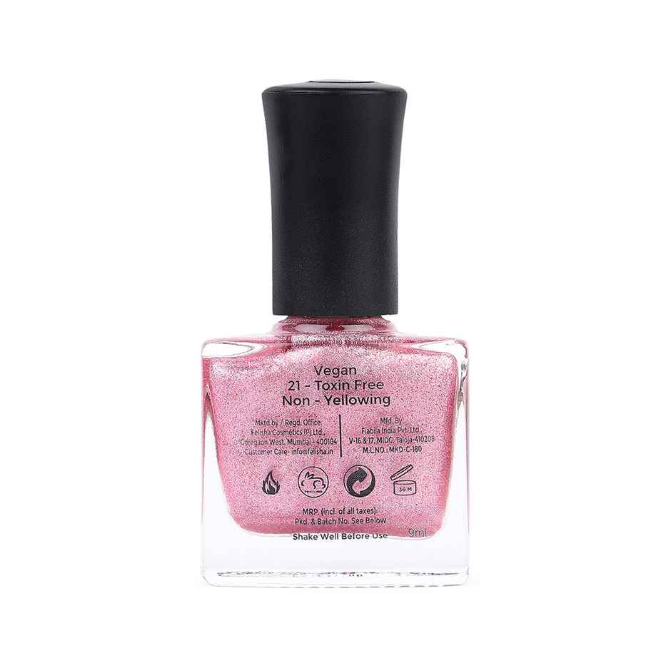 Color Fx Light Pink Shimmery Matte Nail Polish, Long Lasting Nail Paint, 117