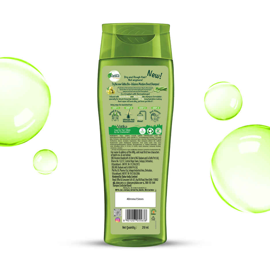 Dabur Vatika Bio Infusions Moisture Boost Shampoo