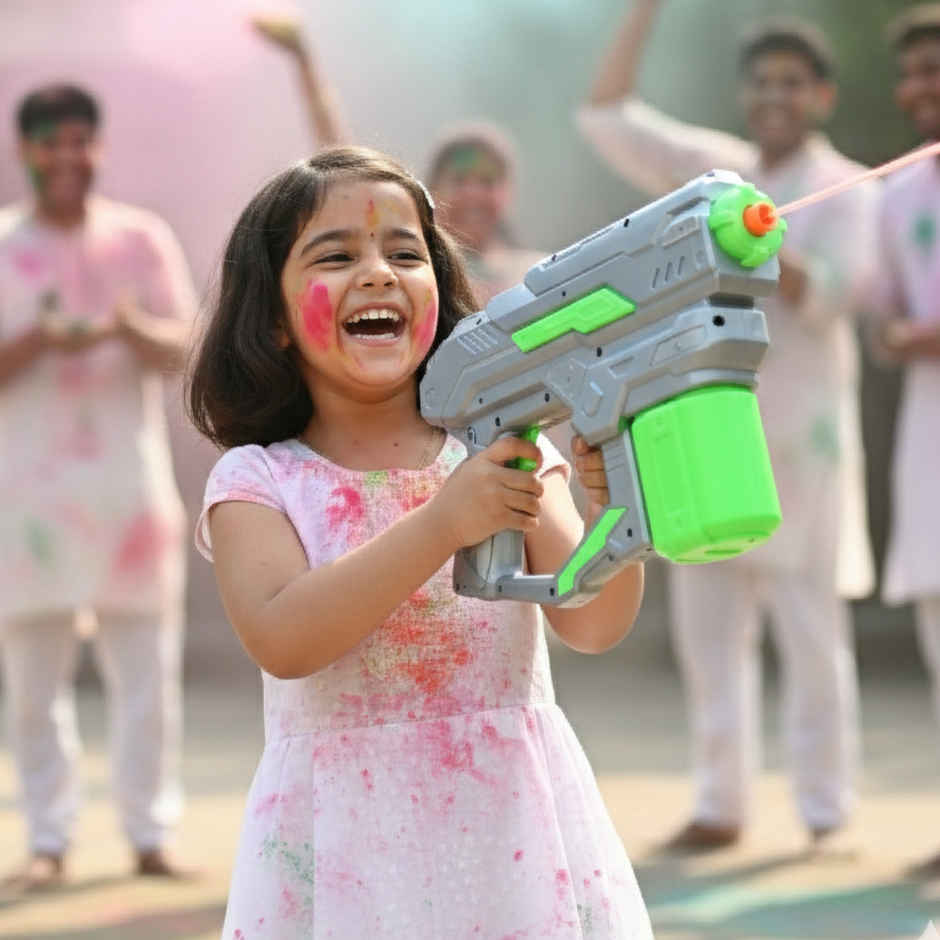 Iron Vortex Electric Water Gun | Holi Pichkari | 400 ml | Tomuncle