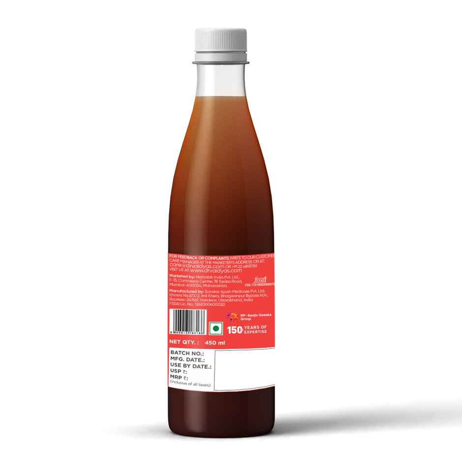 Dr. Vaidya's Apple Cider Vinegar for Weight Loss | Helps Craving Control | No Added Sugar | Vegan