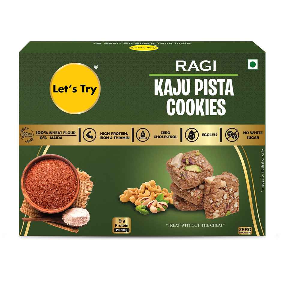 Let's try Ragi Kaju Pista Millet Cookies | Cholesterol-free and Trans Fat-free Combo