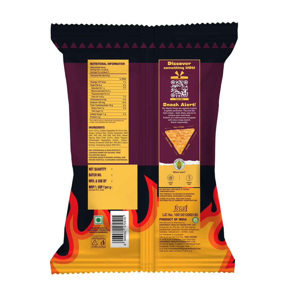 Cornitos Nacho Crisps Korean Chilli