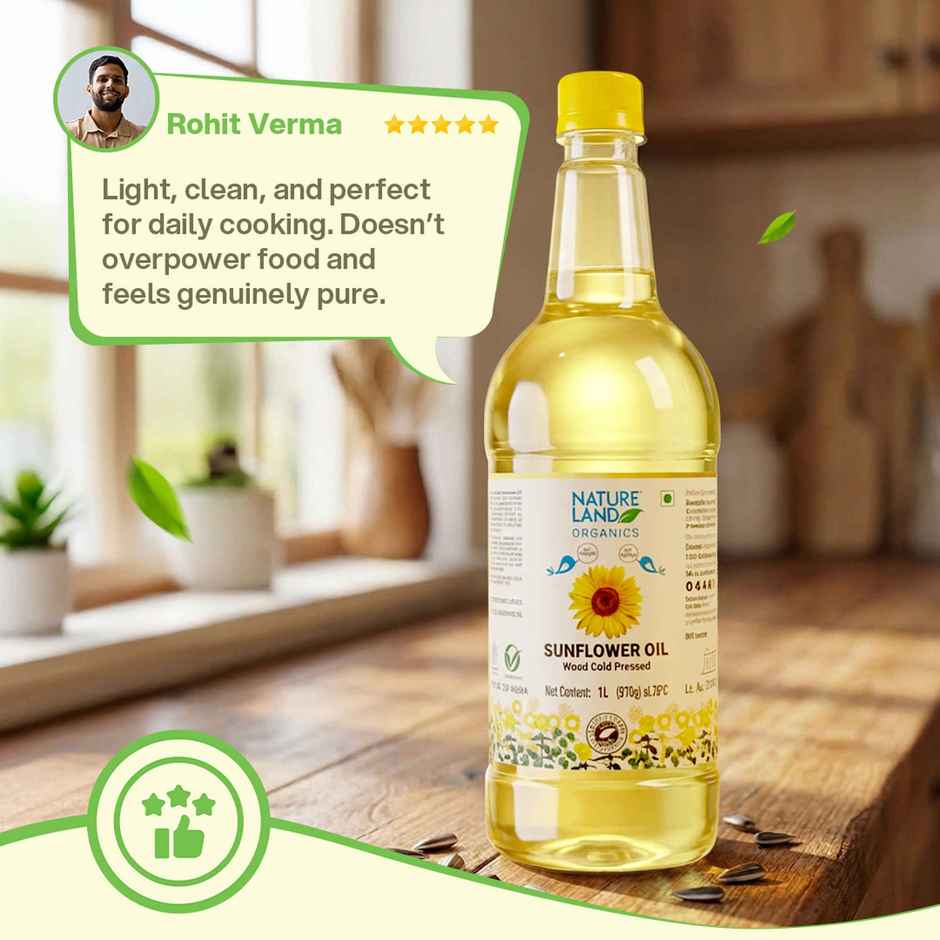 Natureland Organics Sunflower Cold Pressed Oil