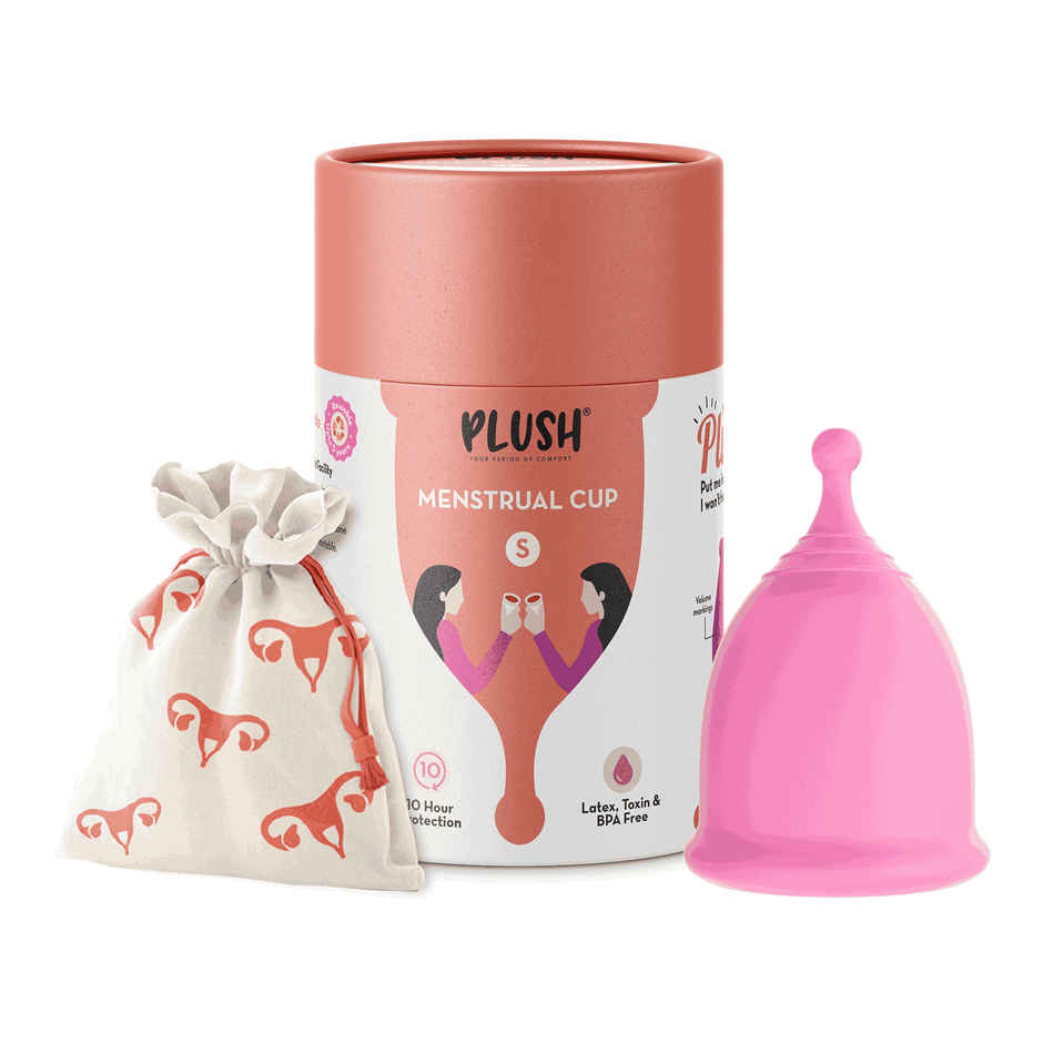 Plush Reusable Menstrual Cup-Small 100% Skin Friendly