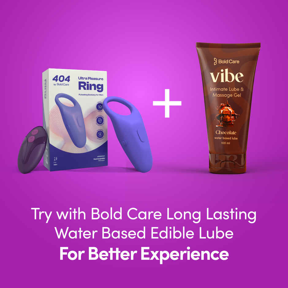 Bold Care Ultra Pleasure Ring Massager For Men & Women - 10 Vibrating Modes - Rechargeable
