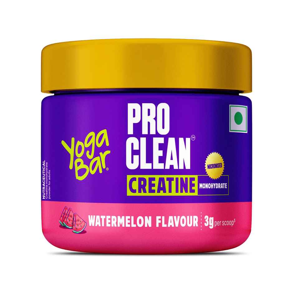Yoga Bar Creatine Monohydrate-Micronized & Power-Packed  Strength & Performance, Watermelon Flavor