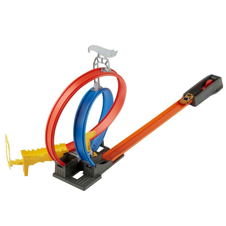 Hot Wheels Energy Track Set With Double Loop | Ring Of Fire And 1 Hot Wheels Vehicle