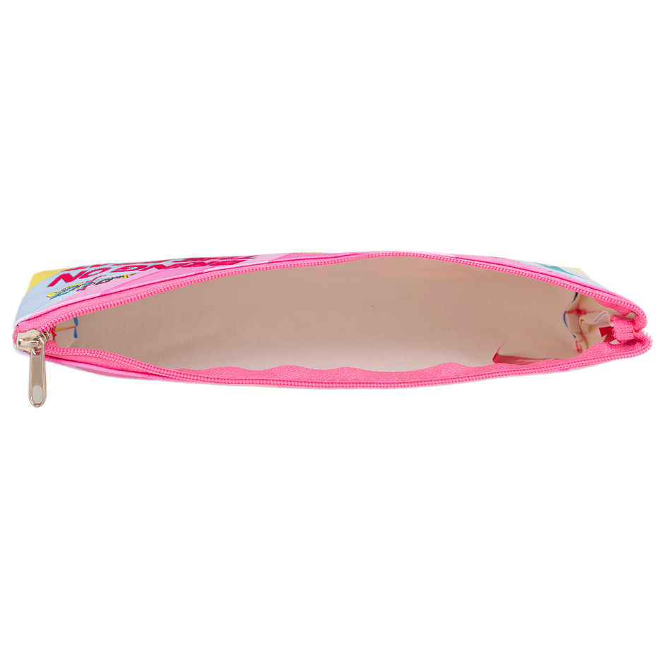 Striders Barbie Triangle Pencil Pouch for Kids - Stylish School Stationery Bag, Pink & Durable