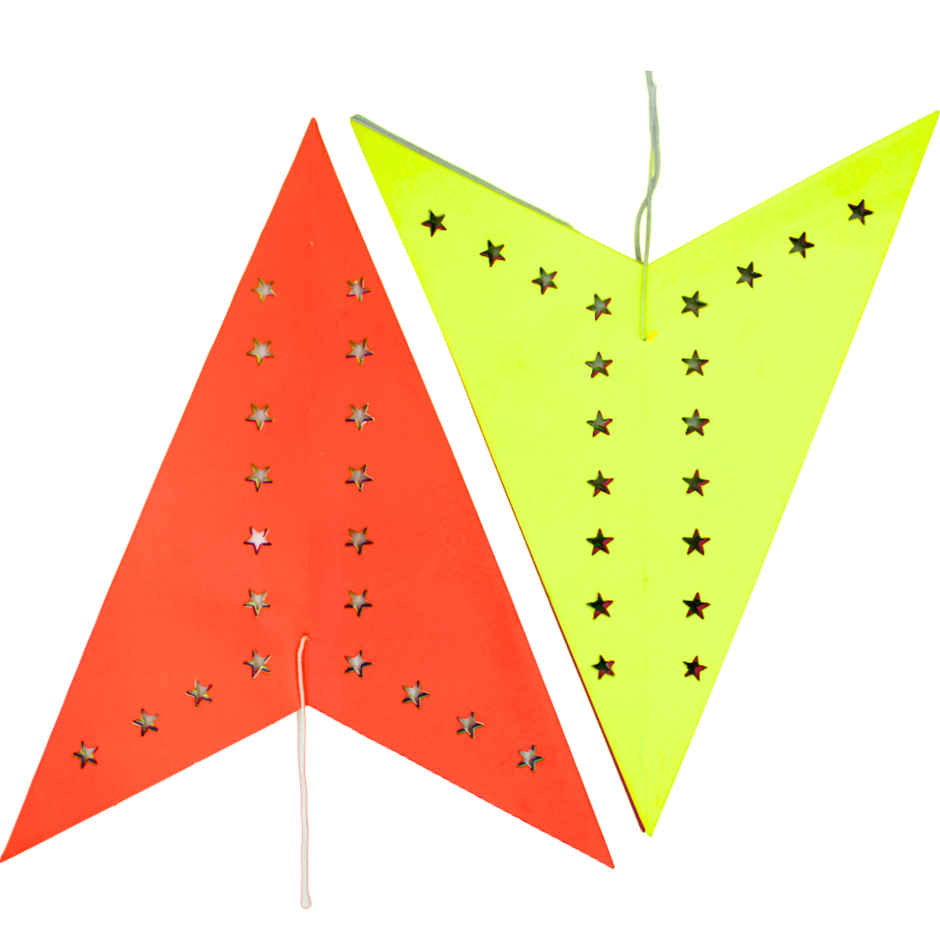 Star Multi Colour Kandil | Lantern Assorted Design And Colour | Se7en