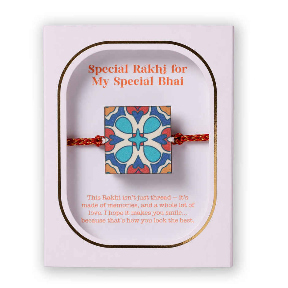 Secret Message Rakhi | Unique Find Greeting Card | Pack of 1 | Oye Happy