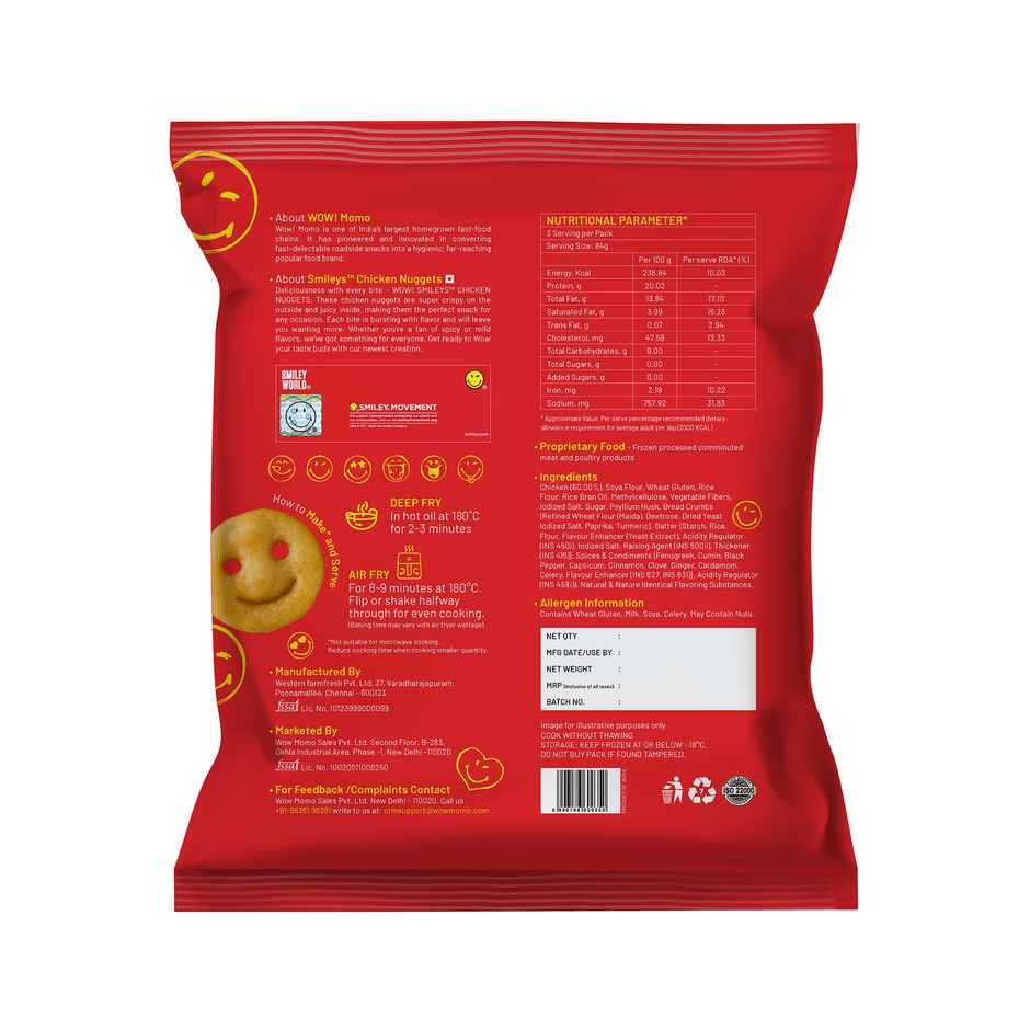 Wow! Smiley Chicken Nuggets