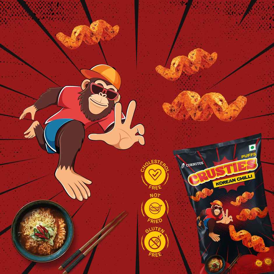 Cornitos Crusties Puffs Korean Chilli Flavour