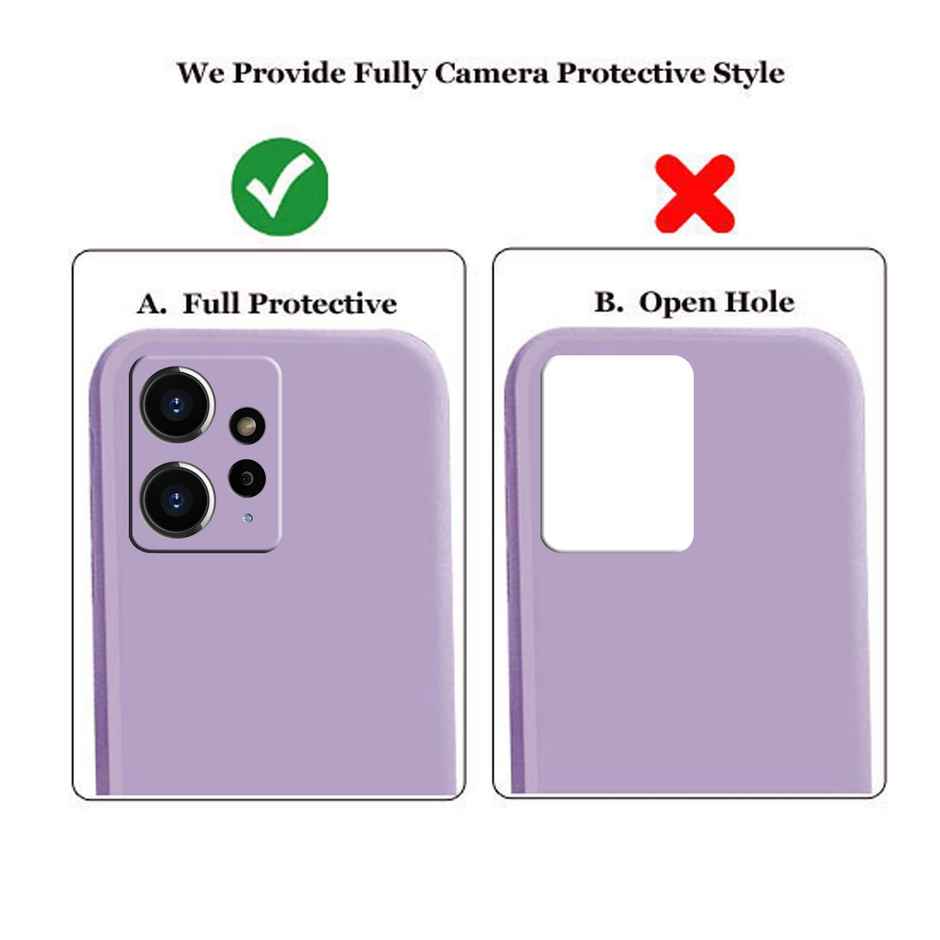 Artistque Case For Redmi Note 12 4G Back Cover - Plain Liquid Silicone Cover