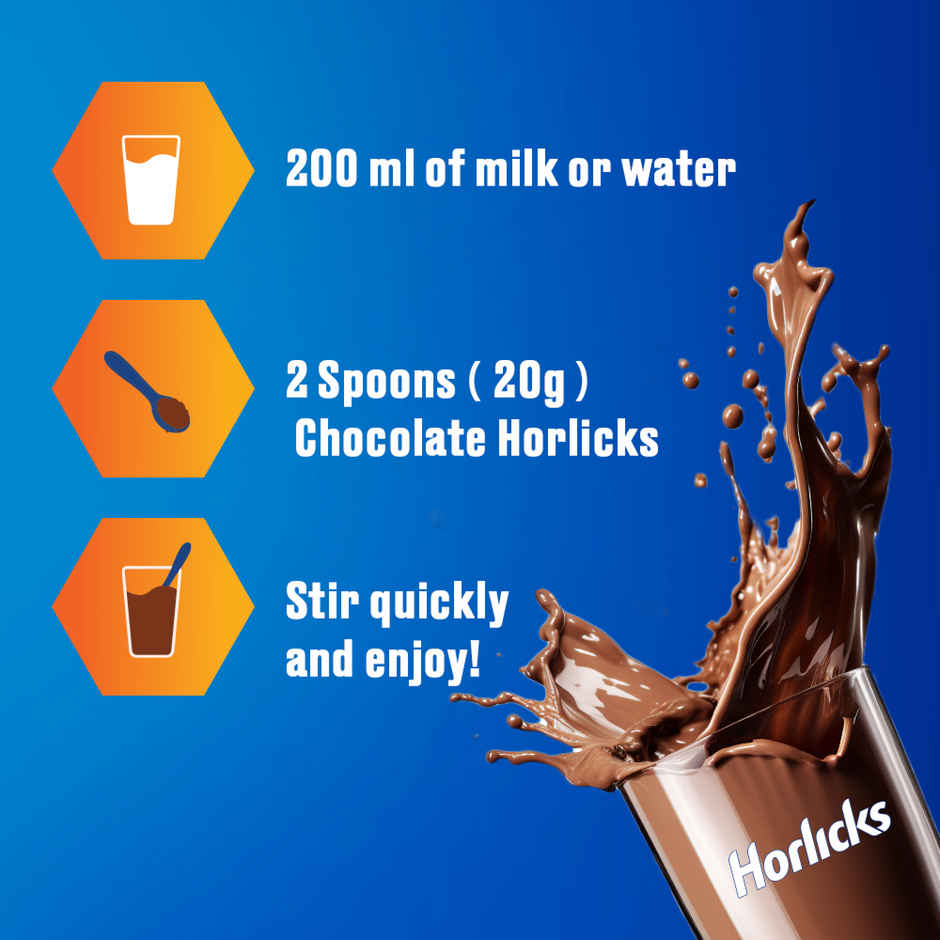 Horlicks Chocolate Drink Mix | For 5+ years Kids