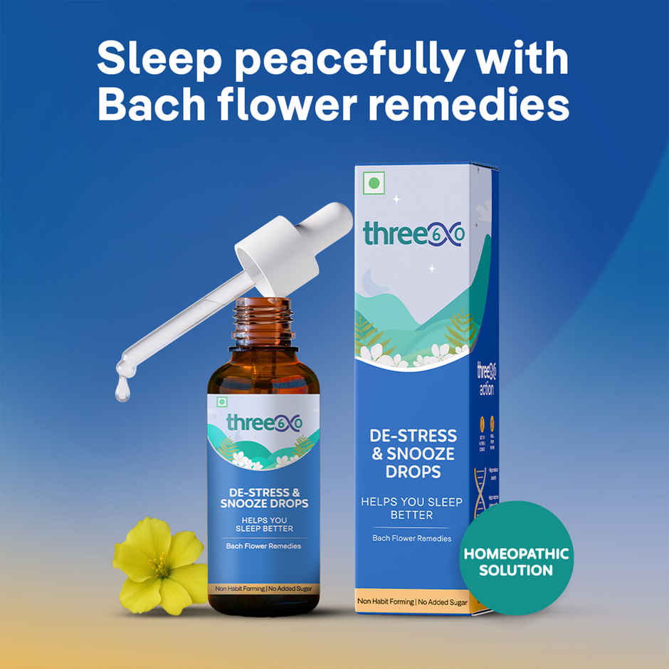 Three 60+ De-Stress & Snooze Drops
