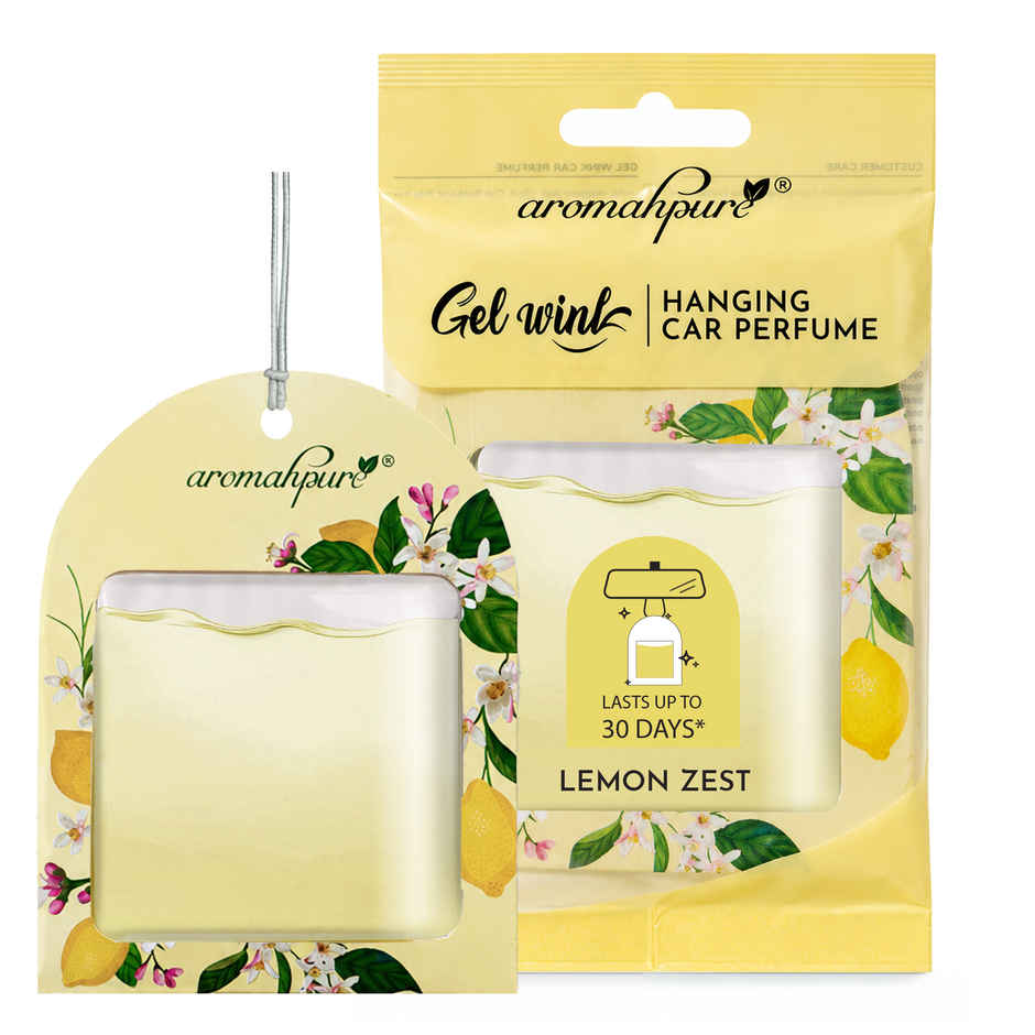 Aromahpure Gel Wink Car Perfume - Lemon Zest | Long-Lasting | 30 Days