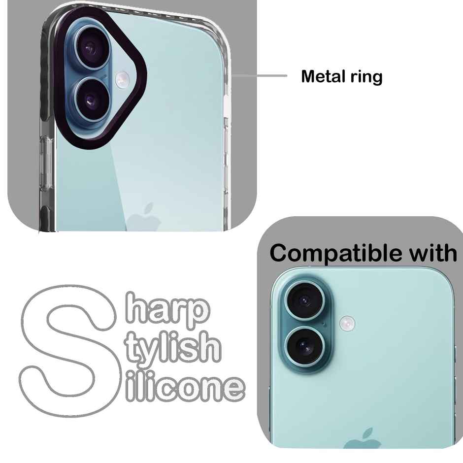 Artistque Case for Iphone 16 Plus Back Cover - ultra Stylish Transparent Tpu Cover