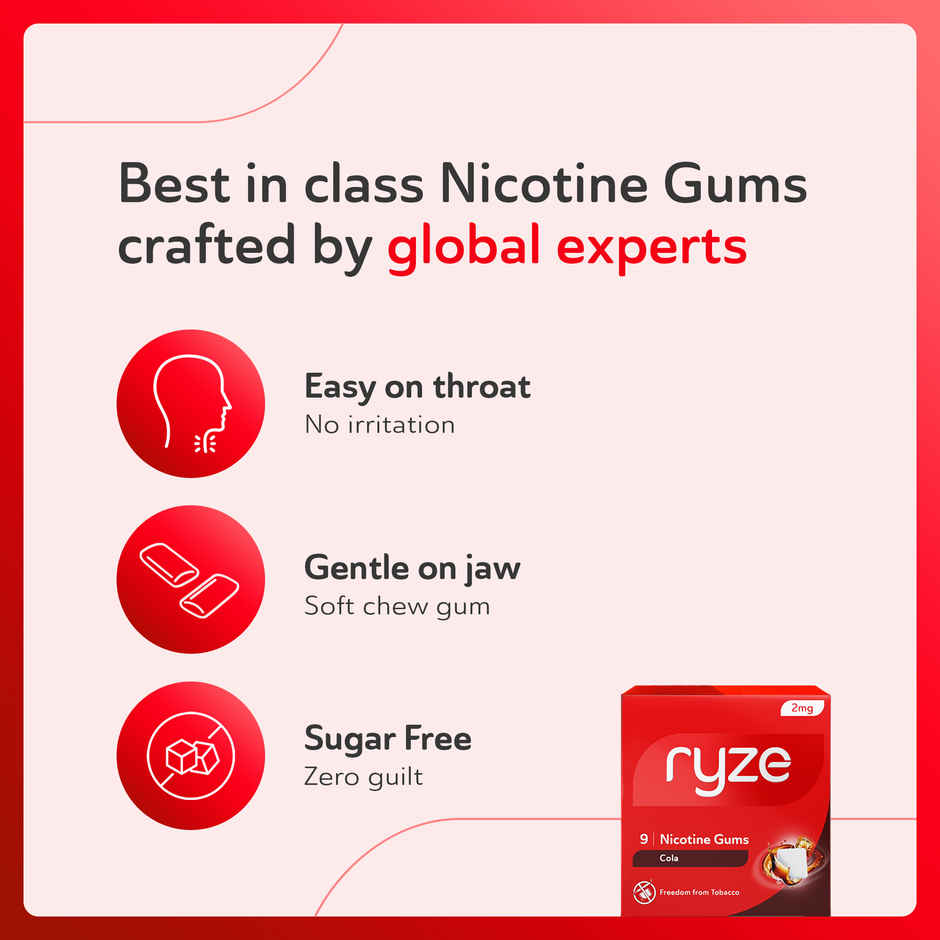 Ryze Nicotine Gum Cola