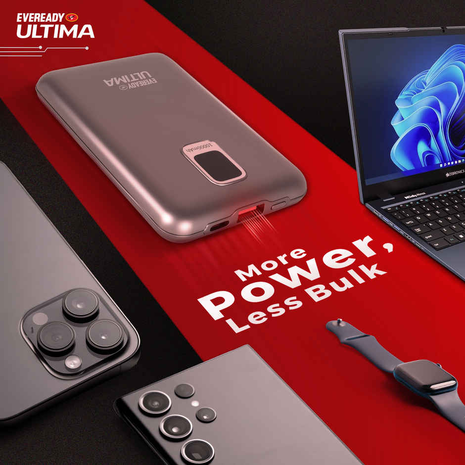 Eveready Ultima 10000 mAh Compact | Power Bank With Cable and Digital Display - PB20