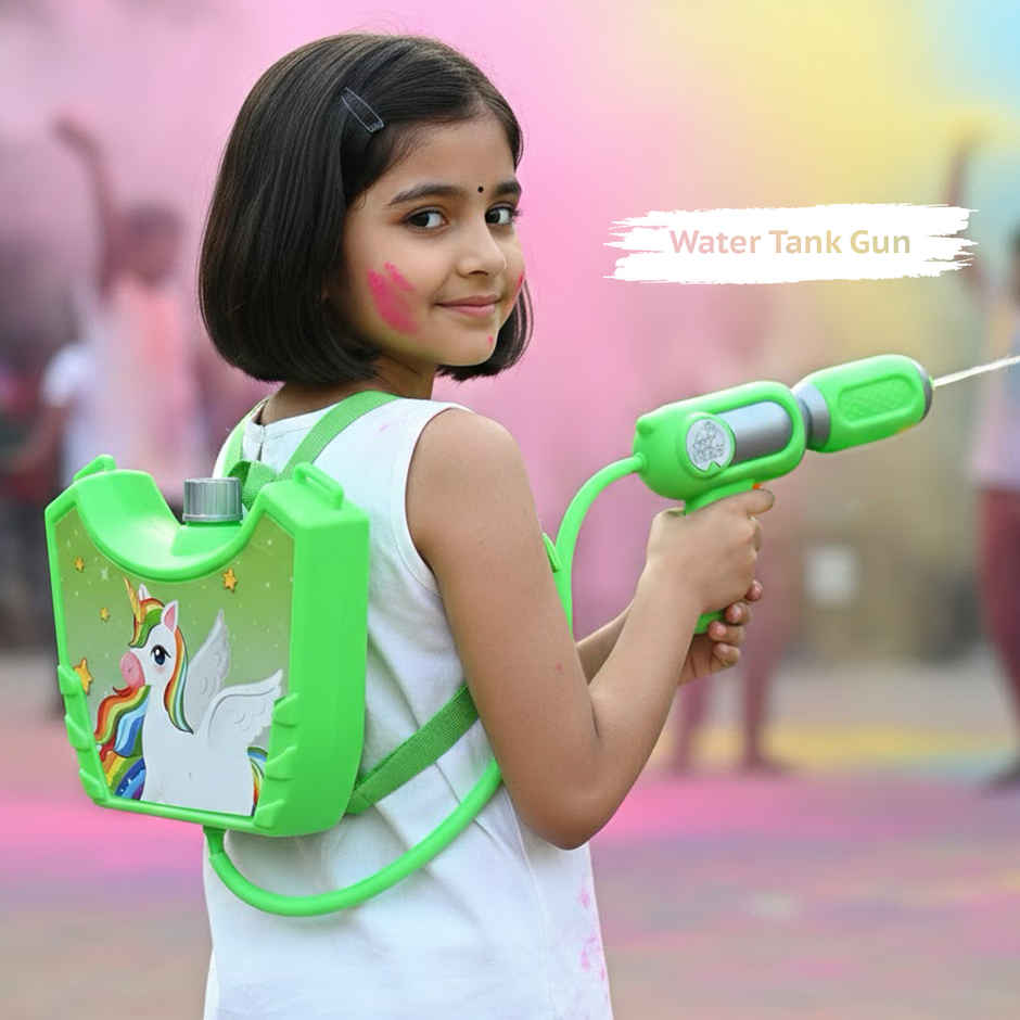 Unicorn Holi Water Tank Pichkari | 1.25 L | Tomuncle