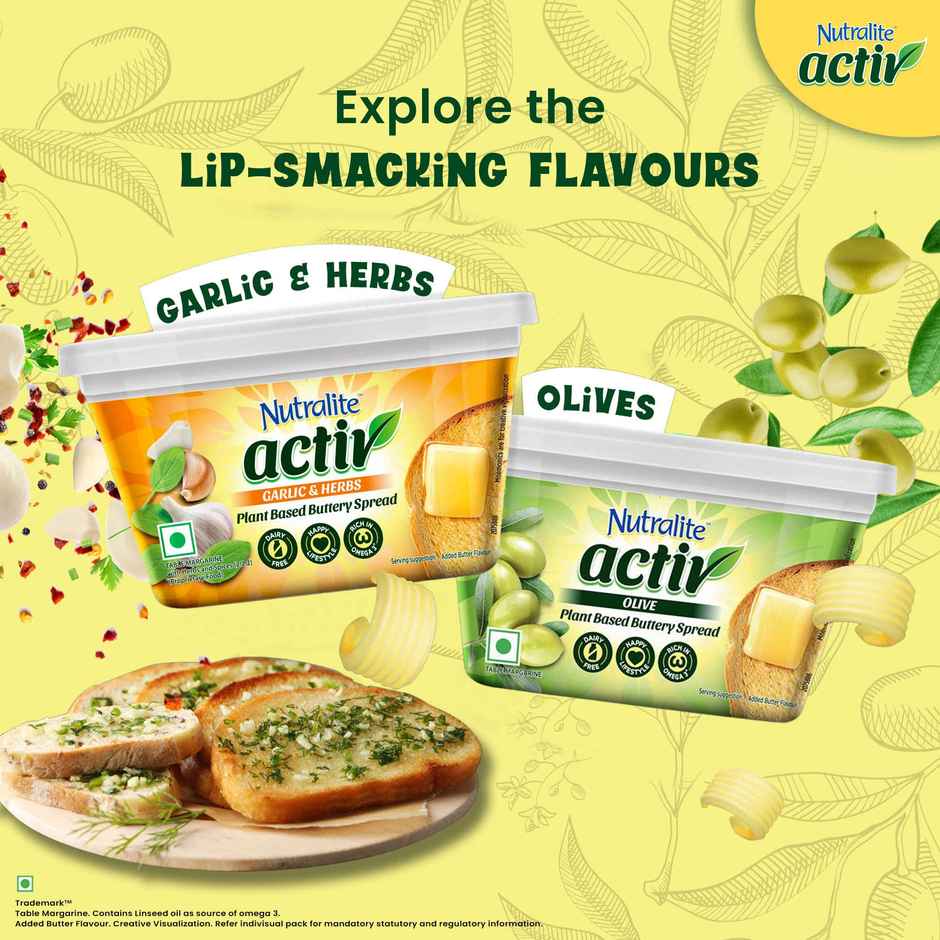 Nutralite Activ Plant Based Buttery Spread - Olive