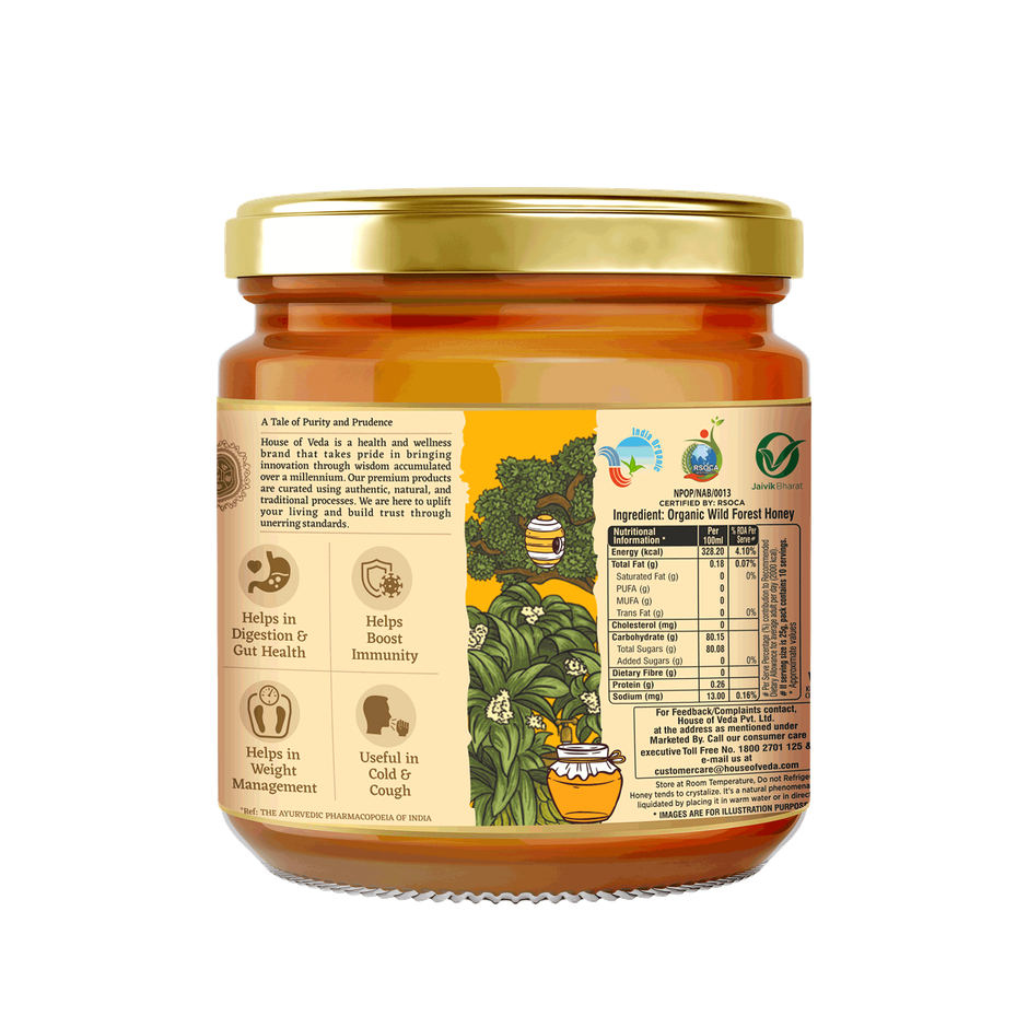 House Of Veda Organic Honey (Wild Forest)