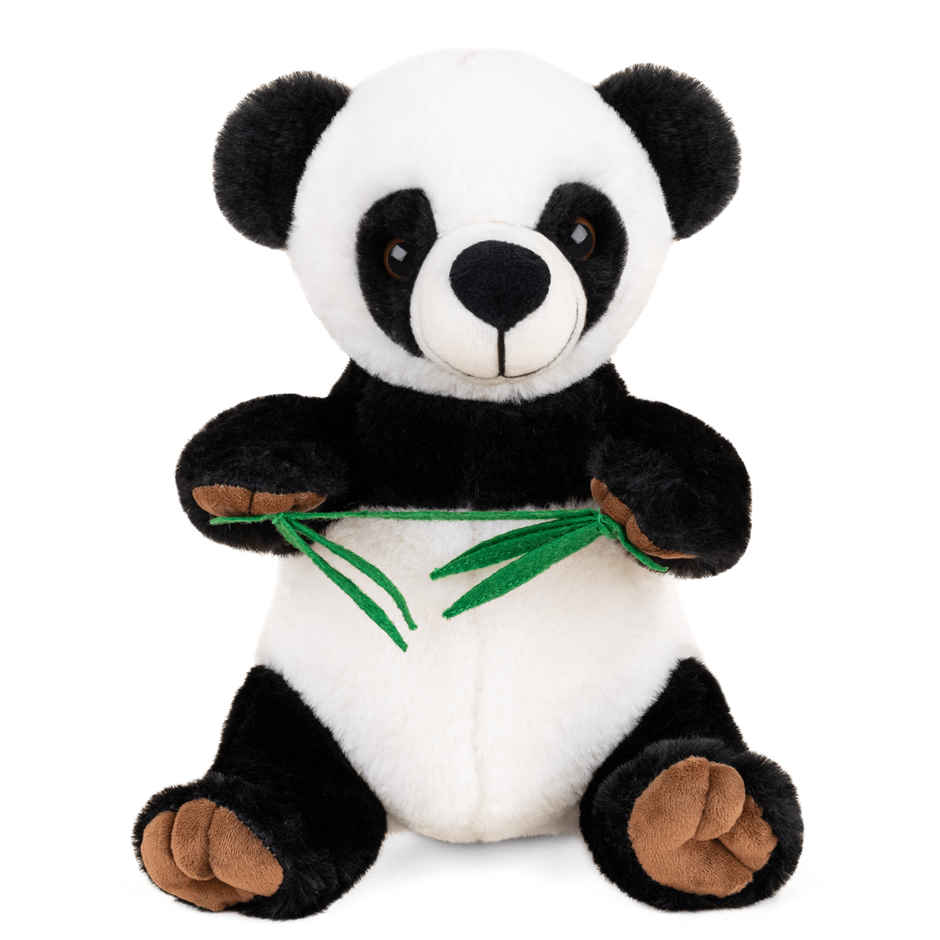 Mirada Glitter Eye Panda Soft Toy Cute Black and White Plush Stuffed Animal - 22 cm