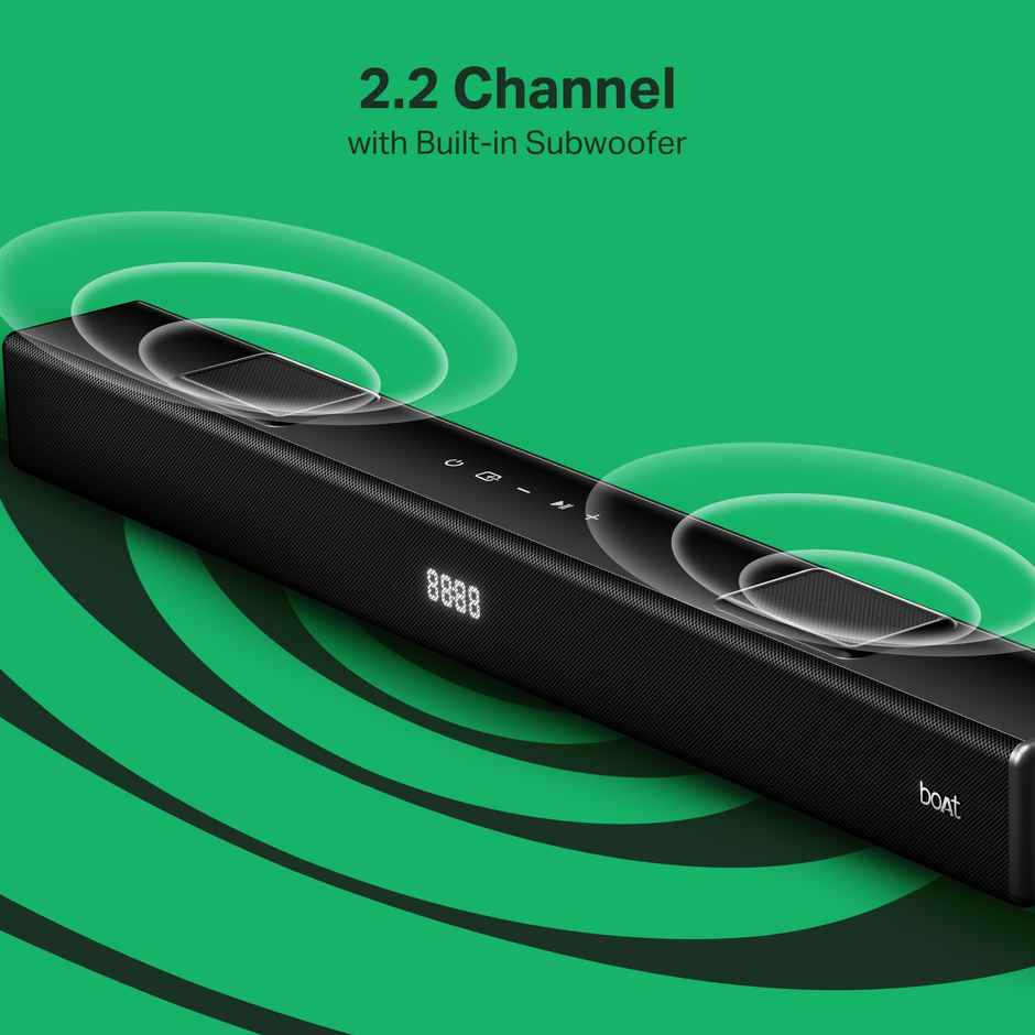 boAt Aavante 2.2 800, 80W Signature Sound, 2.2 CH Built in Subwoofer, Touch Controls| Premium Black