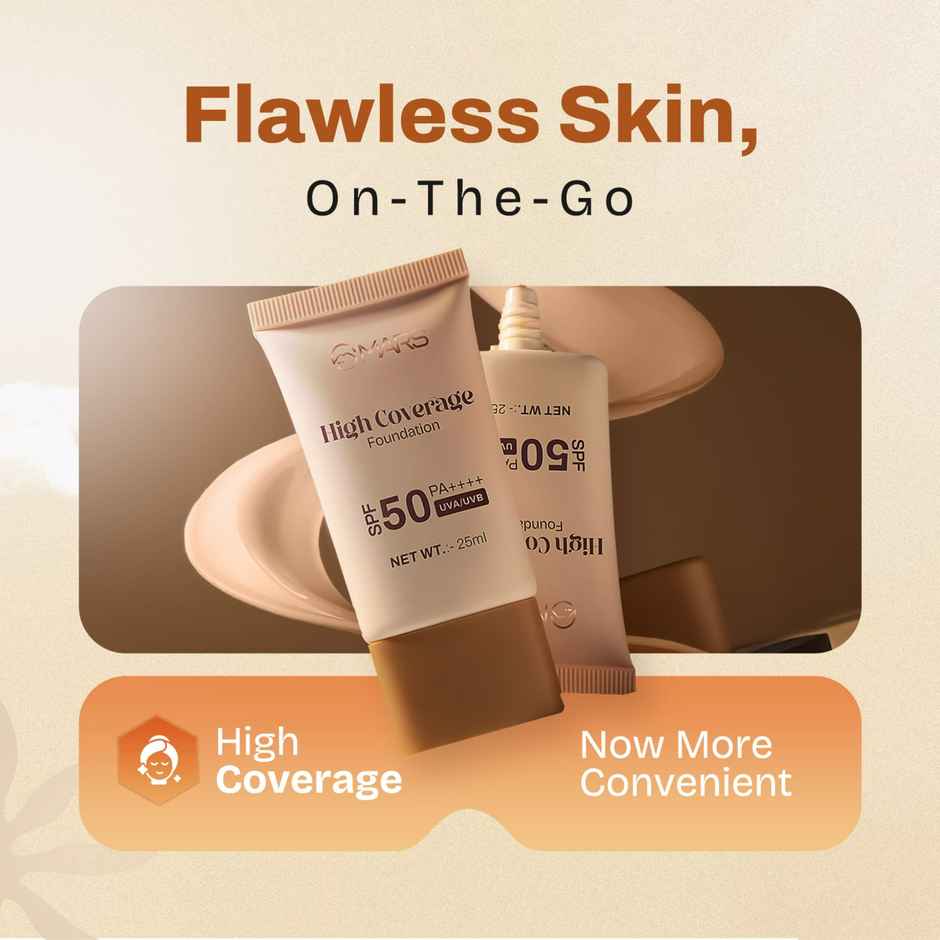 MARS Cosmetics SPF50 PA++++ High Coverage Foundation | 05 SANDSTONE