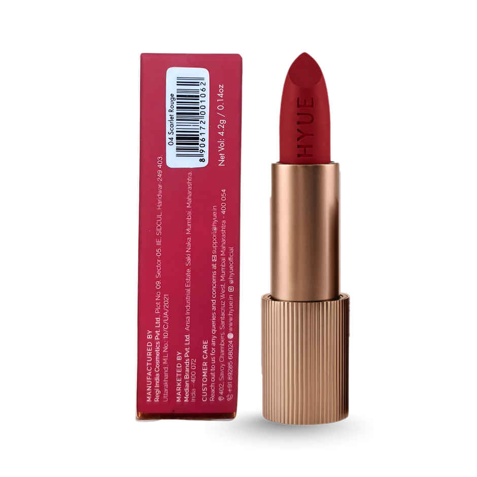 HYUE VelvetteKiss Featherlight Powder Matte Lipstick | 04 Scarlet Rouge