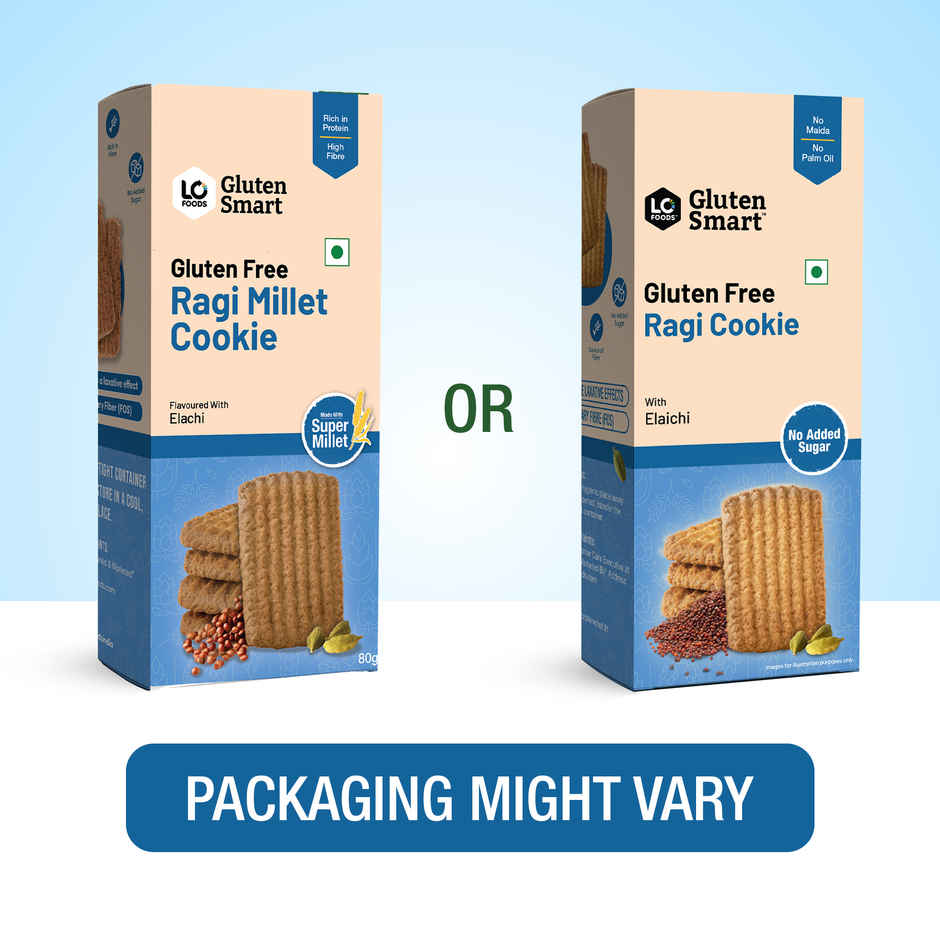 Lo Foods Gluten Free Ragi Oats Cookies | Sugar Free Biscuit ,No Maida Millet