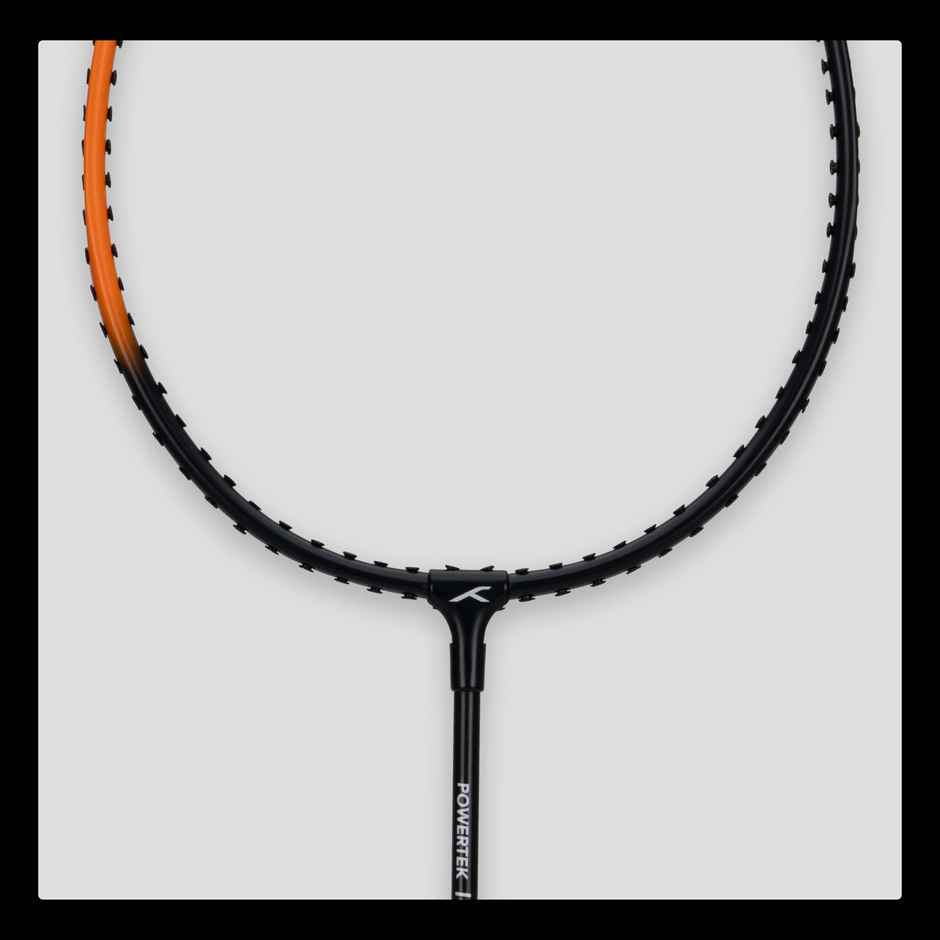 Hundred Powertek 100 | 2 Strung Badminton Rackets + 1 Full Cover + 3 pc Aura Nylon Shuttlecocks