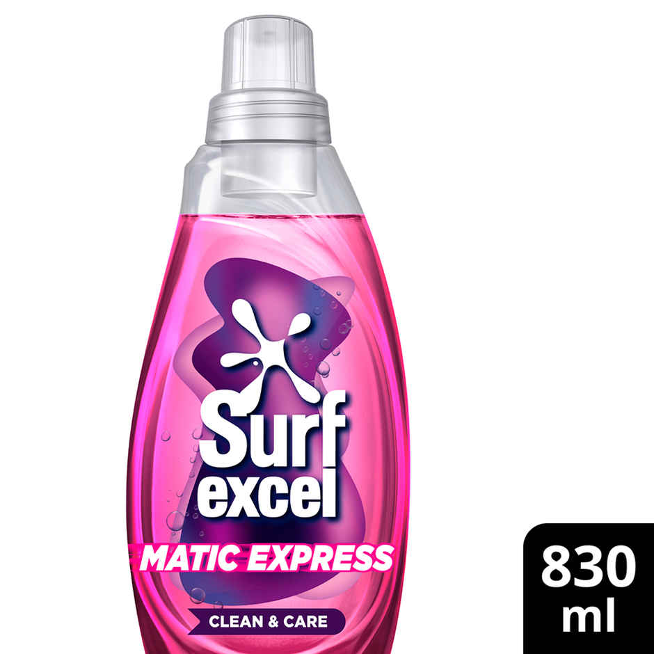Surf Excel Matic Express Clean & Care (830ml) & Comfort Perfume Deluxe Passion (1.8L) Combo