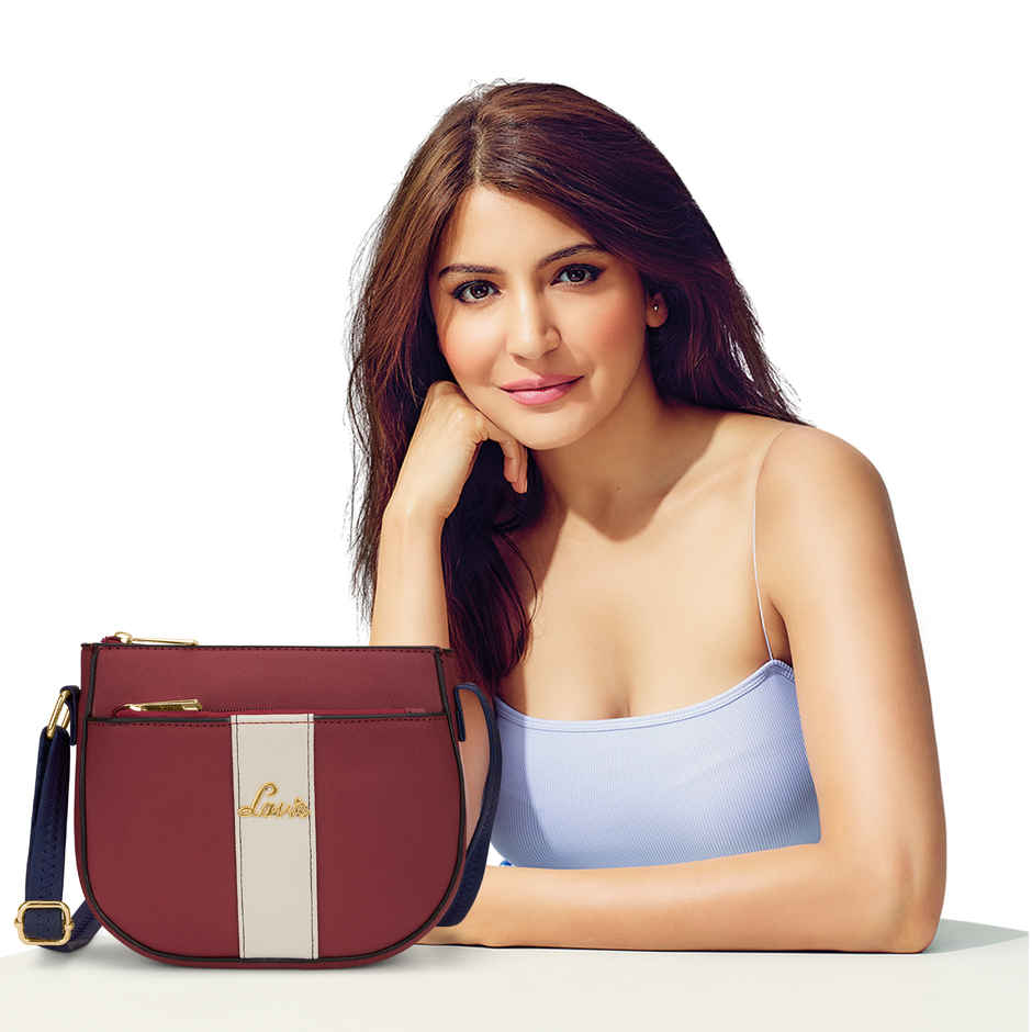 Lavie Women's Colourblock Spade Crossbody Sling Bag | Ladies Purse Handbag | Red