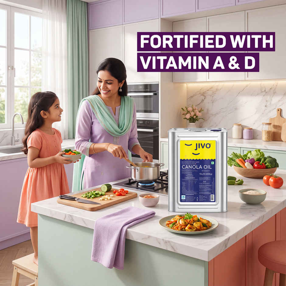 Jivo Refine Canola Oil Tin
